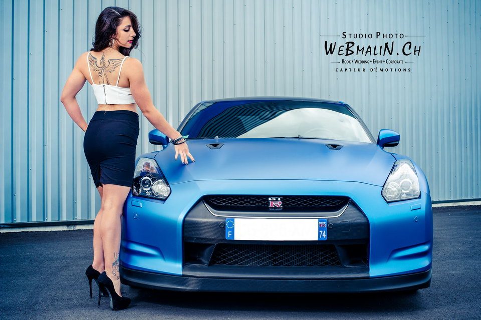 Post - Bluezilla Nissan GTR - Model Noemie - Thonon - Annecy